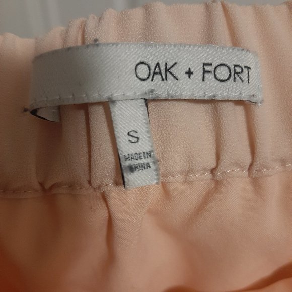 Oak & fort off the shoulder Peach dress. Size Small. - Picture 5 of 5